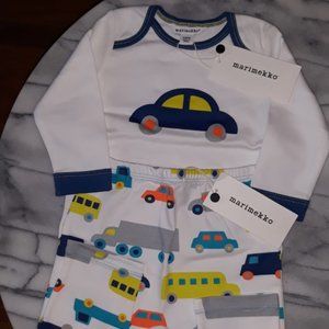 NWT Marimekko Baby Boy 2PC Pajamas Set